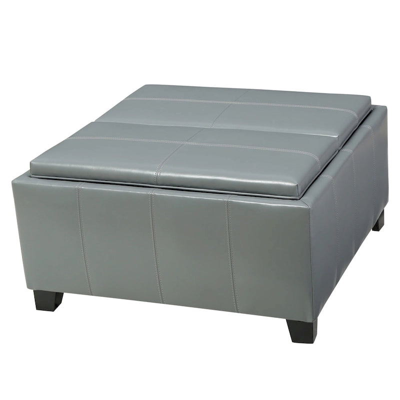 Banc de rangement ottoman rembourré moderne