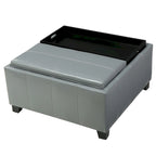 Banc de rangement ottoman rembourré moderne