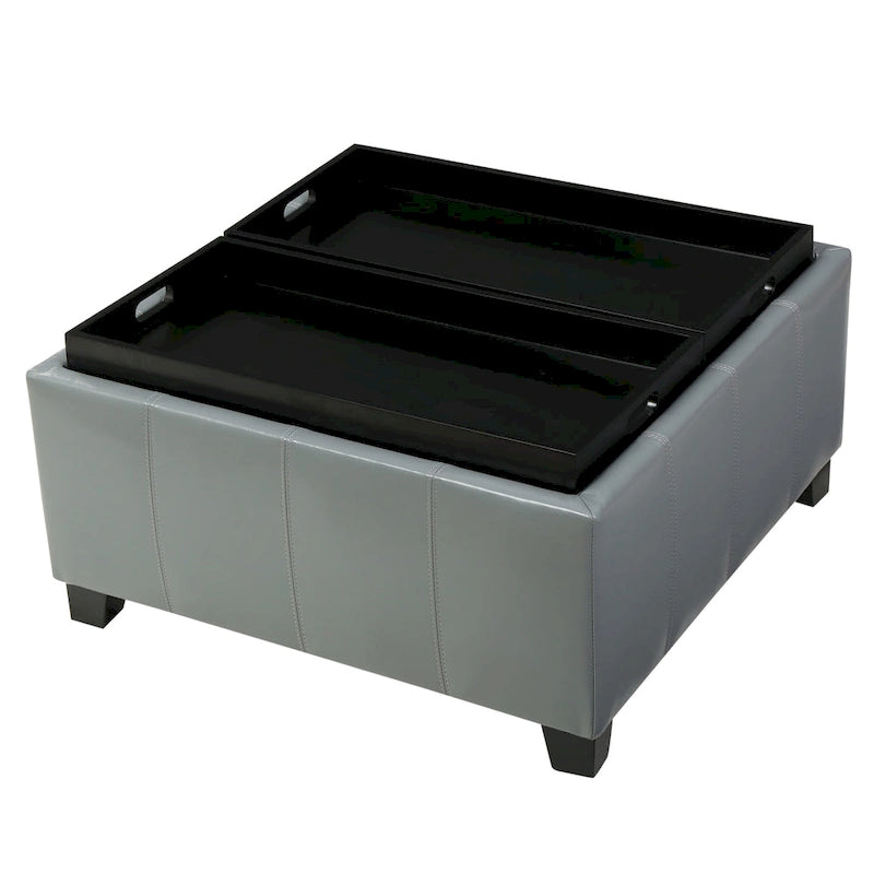 Banc de rangement ottoman rembourré moderne