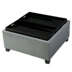 Banc de rangement ottoman rembourré moderne