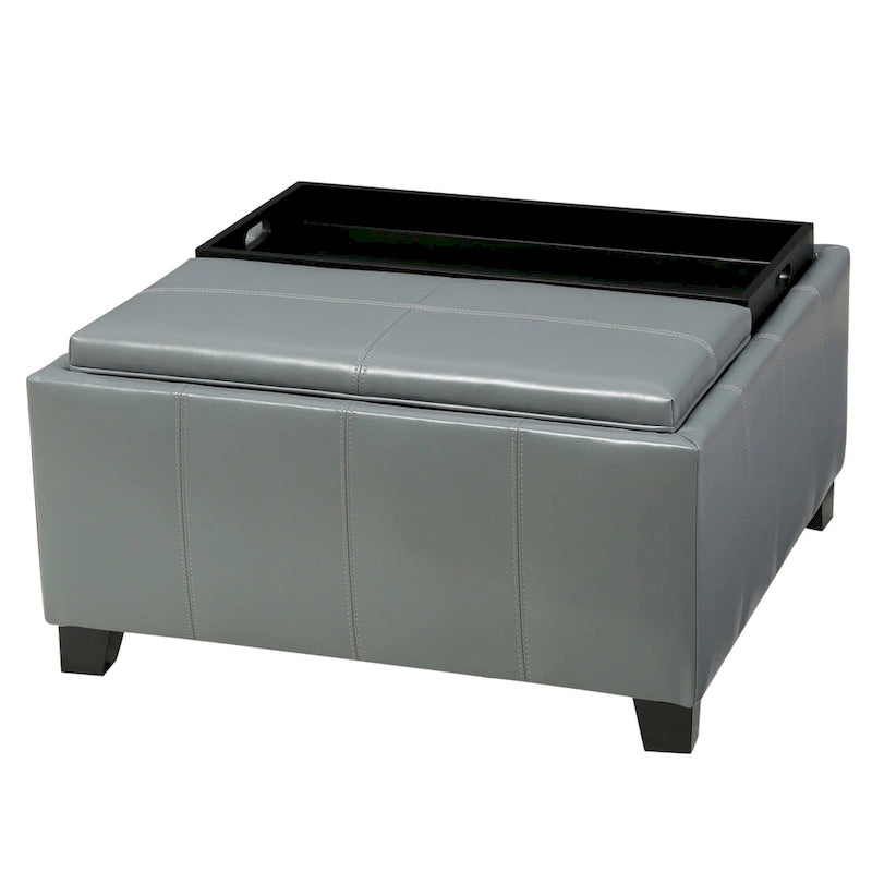 Banc de rangement ottoman rembourré moderne