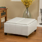Banc de rangement ottoman rembourré moderne