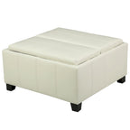 Banc de rangement ottoman rembourré moderne