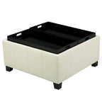 Banc de rangement ottoman rembourré moderne
