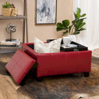 Banc de rangement ottoman rembourré moderne