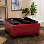 Banc de rangement ottoman rembourré moderne