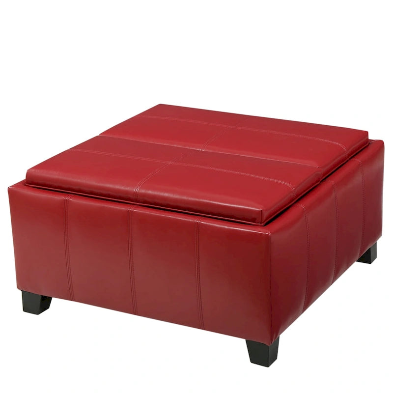 Banc de rangement ottoman rembourré moderne