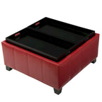 Banc de rangement ottoman rembourré moderne