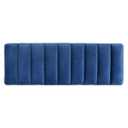 Banc ottoman rembourré à base métallique pour entrée et salon