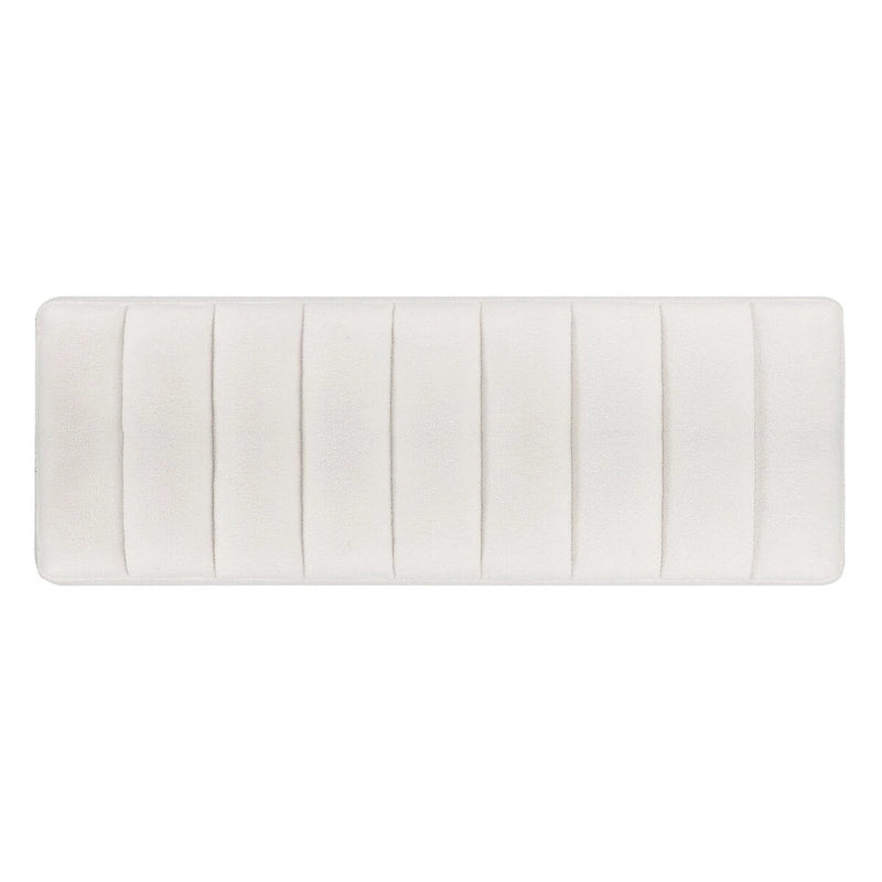 Banc ottoman rembourré à base métallique pour entrée et salon
