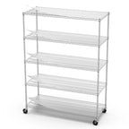 Étagère de rangement robuste réglable à 5 niveaux en métal de 3 400 kg