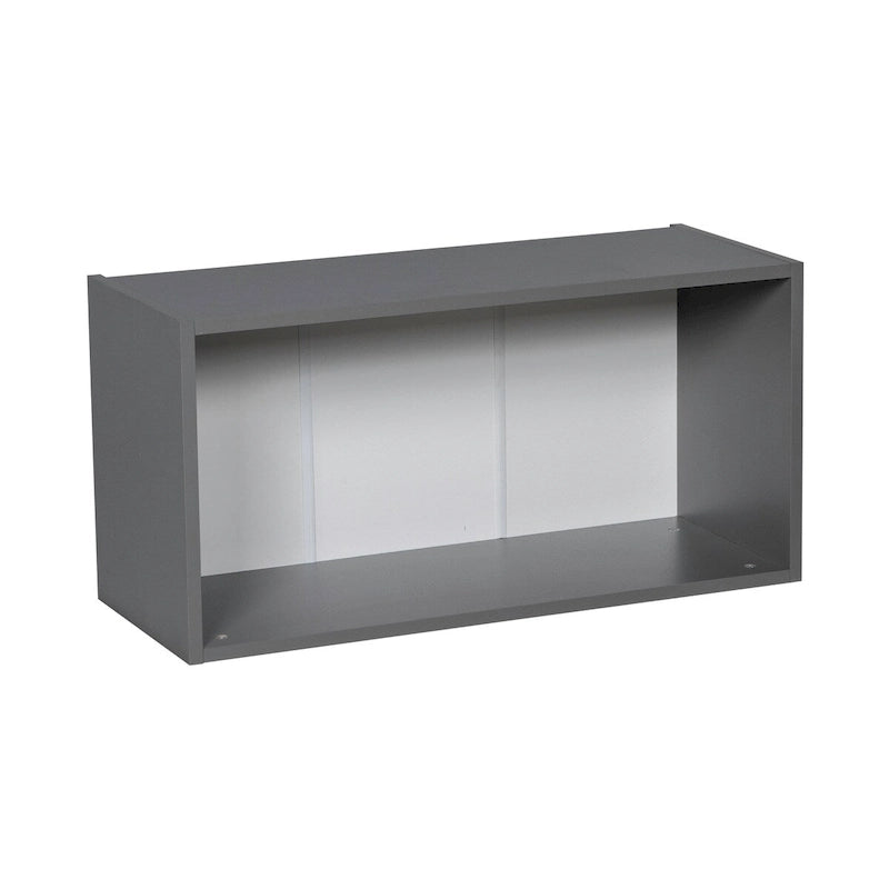 Armoire murale à double porte gris 30 x 18 - 30 x 18 x 12