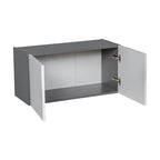 Armoire murale à double porte gris 30 x 18 - 30 x 18 x 12