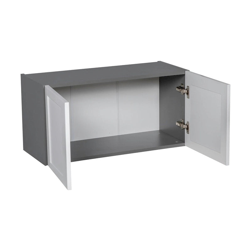 Armoire murale à double porte gris 30 x 18 - 30 x 18 x 12