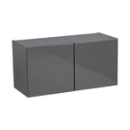 Armoire murale à double porte gris 30 x 18 - 30 x 18 x 12