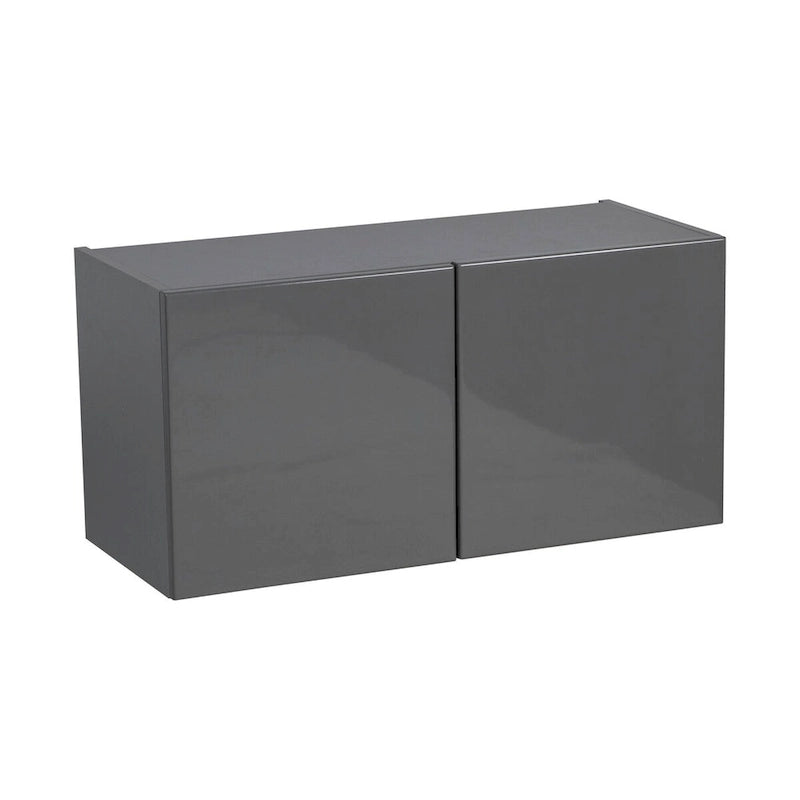 Armoire murale à double porte gris 30 x 18 - 30 x 18 x 12