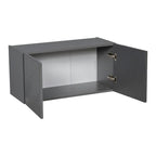 Armoire murale à double porte gris 30 x 18 - 30 x 18 x 12