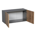 Armoire murale à double porte gris 30 x 18 - 30 x 18 x 12