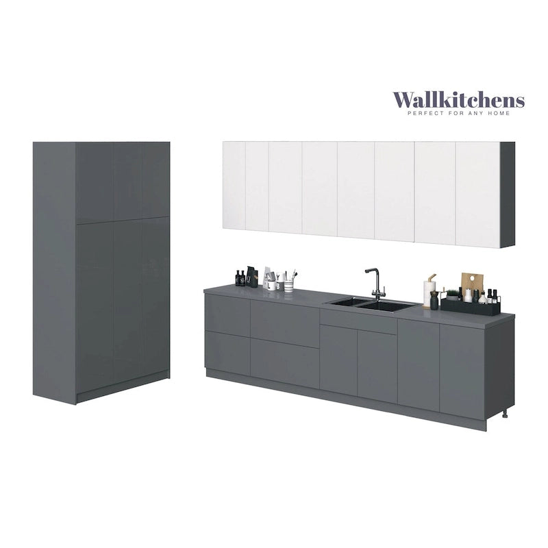 Collection Kitchen Oasis, coloris gris, taille de base 10 pieds de large - 123x50