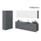Collection Kitchen Oasis, coloris gris, taille de base 10 pieds de large - 123x50