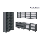 Collection Kitchen Oasis, coloris gris, taille de base 10 pieds de large - 123x50