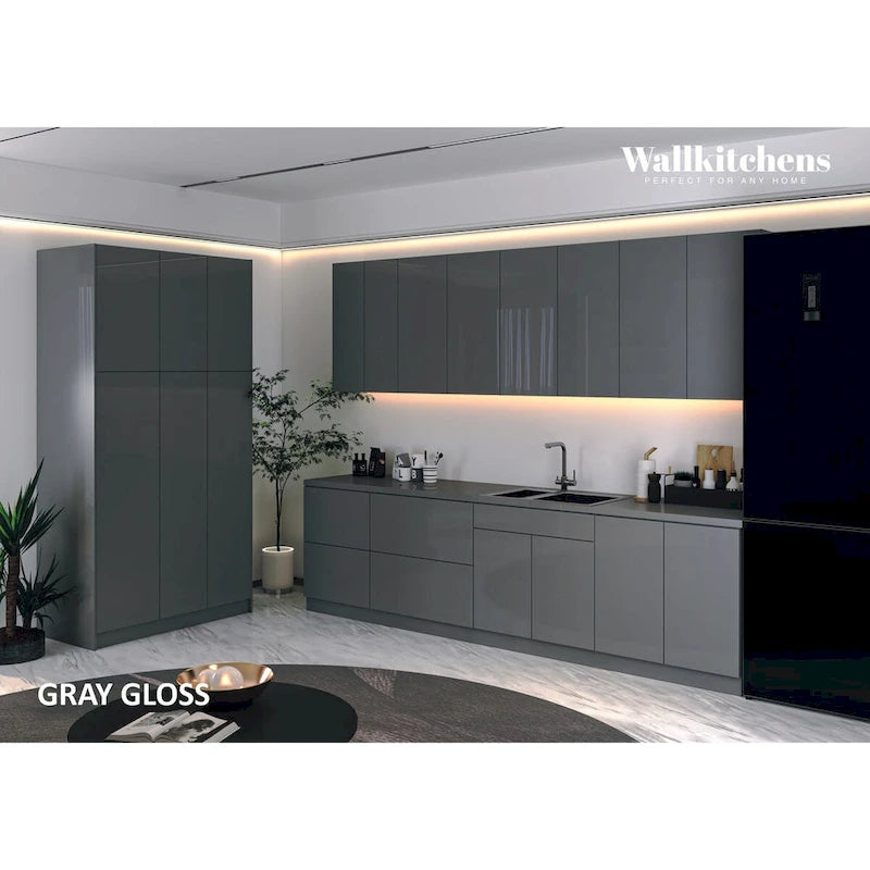 Collection Kitchen Oasis, coloris gris, taille de base 10 pieds de large - 123x50