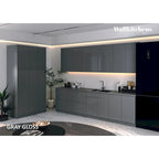 Collection Kitchen Oasis, coloris gris, taille de base 10 pieds de large - 123x50
