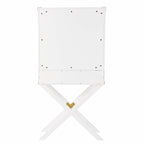 Présentoir d'angle blanc à un plateau et un tiroir - 30 po