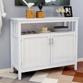 Buffet de cuisine et armoire de rangement-Blanc