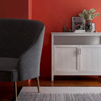 Buffet de cuisine et armoire de rangement-Blanc