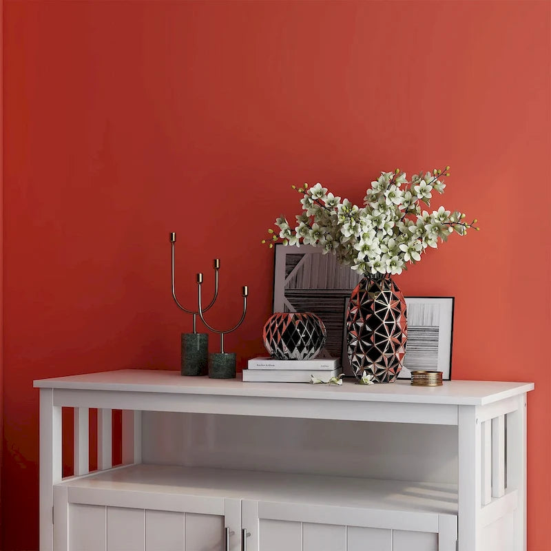 Buffet de cuisine et armoire de rangement-Blanc