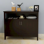 Buffet de cuisine et armoire de rangement-Blanc