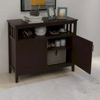 Buffet de cuisine et armoire de rangement-Blanc