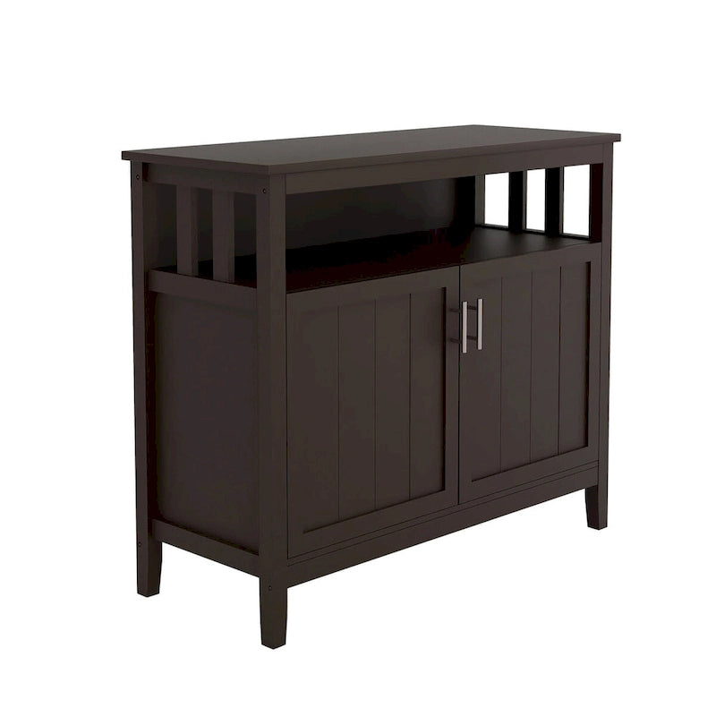 Buffet de cuisine et armoire de rangement-Blanc