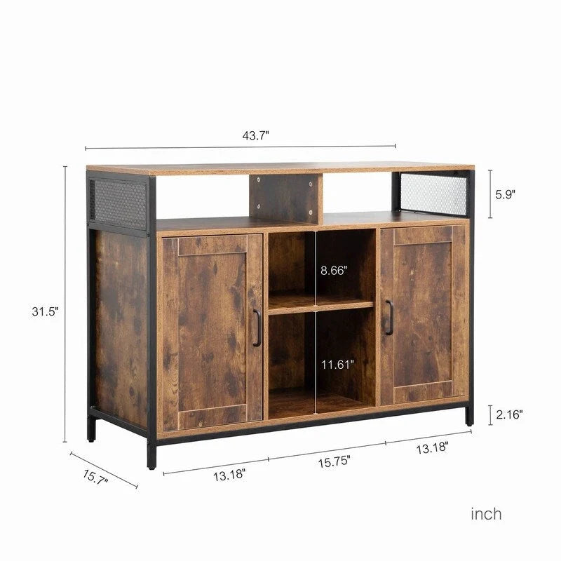 Meuble de rangement 43,7 avec étagères ouvertes - N/A