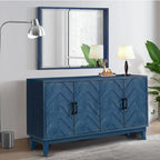 Meuble de rangement 4 portes en bois