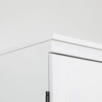 70 Garde-manger de cuisine, Armoire de rangement haute sur pied, Étagères à 6 niveaux avec 2 étagères réglables et 4 portes Gris