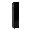 Armoire de rangement à deux portes grise 18 x 84 - 18 x 84 x 23 3/8
