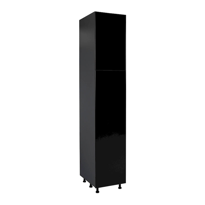 Armoire de rangement à deux portes grise 18 x 84 - 18 x 84 x 23 3/8