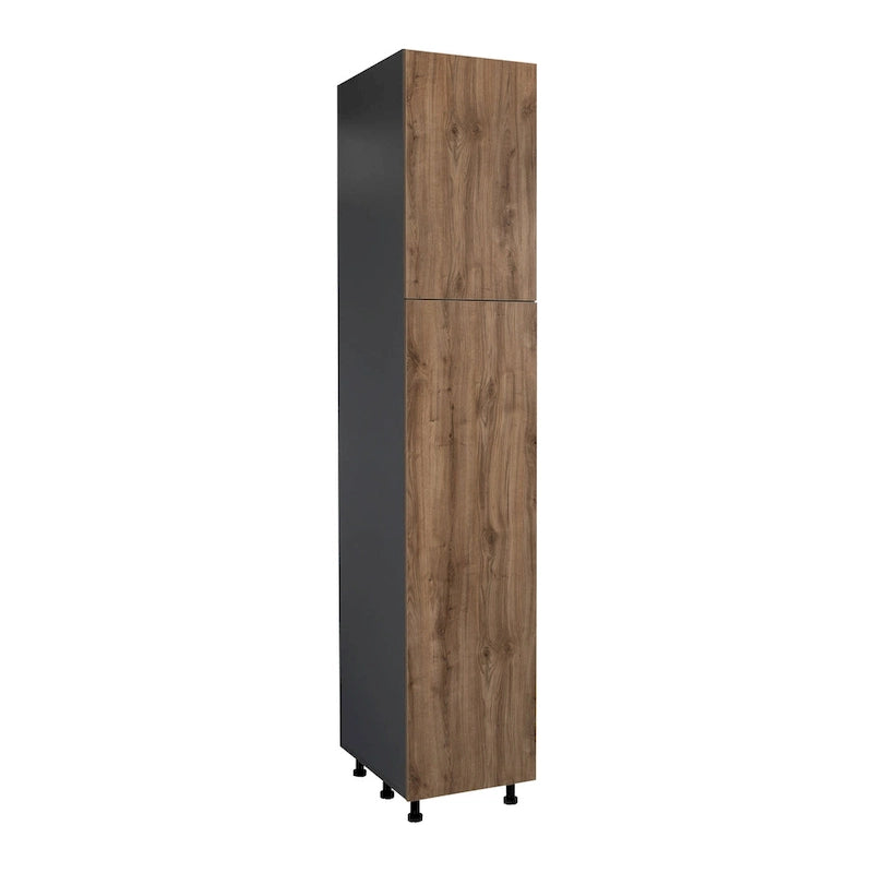 Armoire de rangement à deux portes grise 18 x 84 - 18 x 84 x 23 3/8