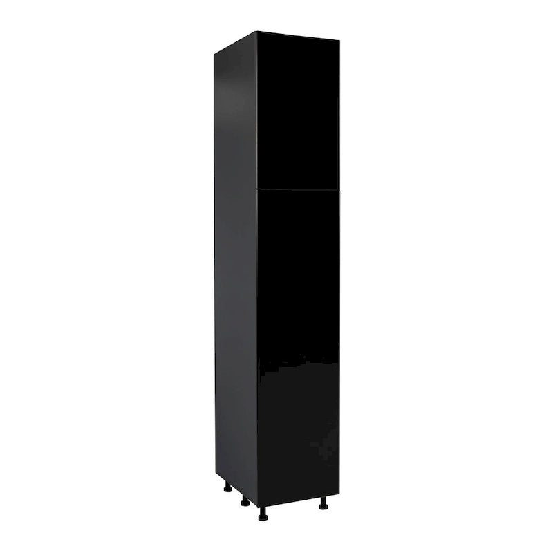Armoire de rangement à deux portes grise 18 x 84 - 18 x 84 x 23 3/8