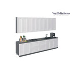 Collection Épicure Kitchen Elite, base blanc mat de 3,35 m de large - 138x24