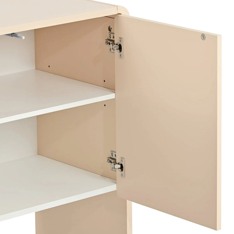 Grand espace de rangement de 60 L avec 4 portes et dispositif de rebond - N/A