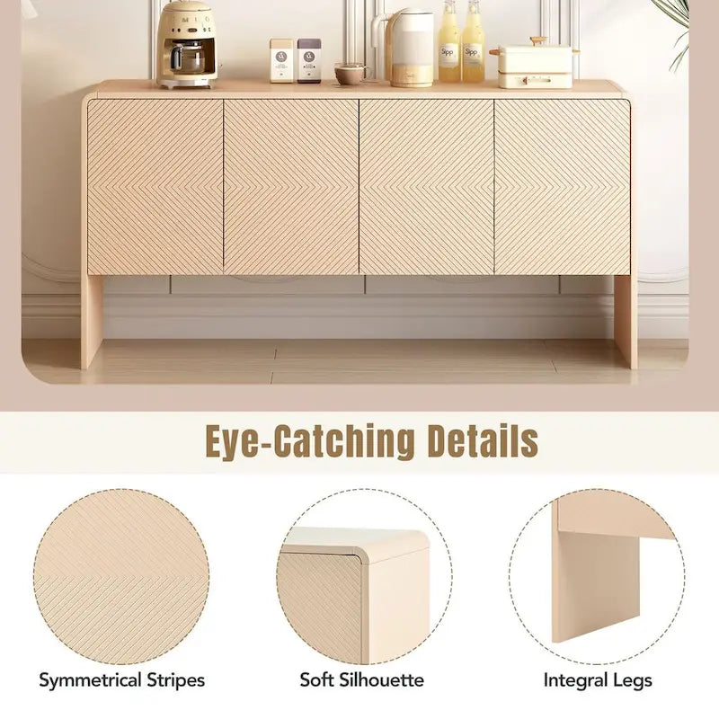 Grand espace de rangement de 60 L avec 4 portes et dispositif de rebond - N/A
