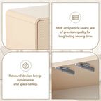 Grand espace de rangement de 60 L avec 4 portes et dispositif de rebond - N/A
