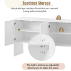 Grand espace de rangement de 60 L avec 4 portes et dispositif de rebond - N/A
