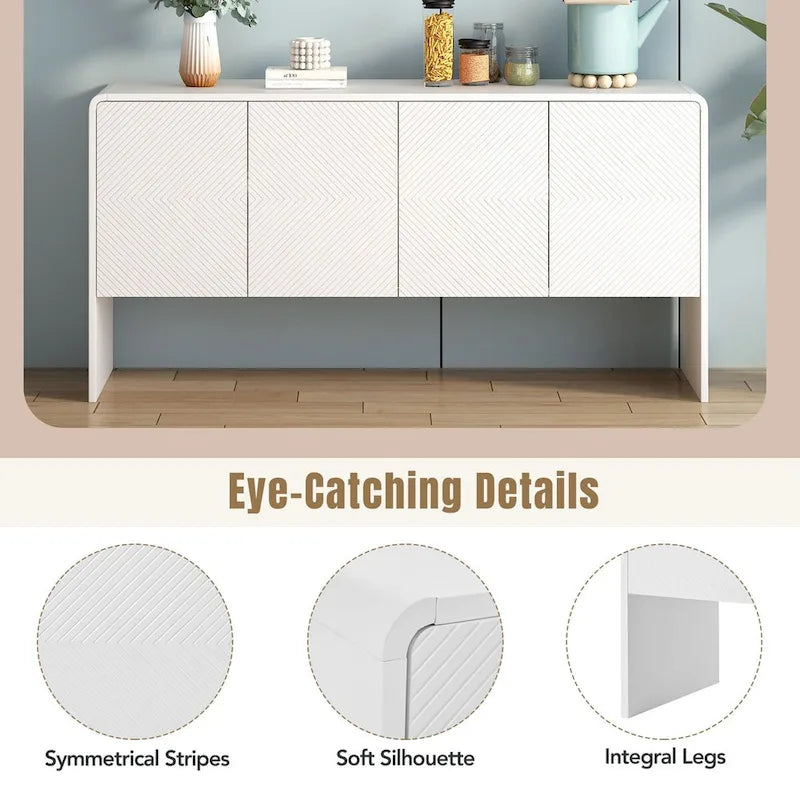 Grand espace de rangement de 60 L avec 4 portes et dispositif de rebond - N/A