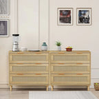 Commode Robyn 6 tiroirs Chêne - N/A