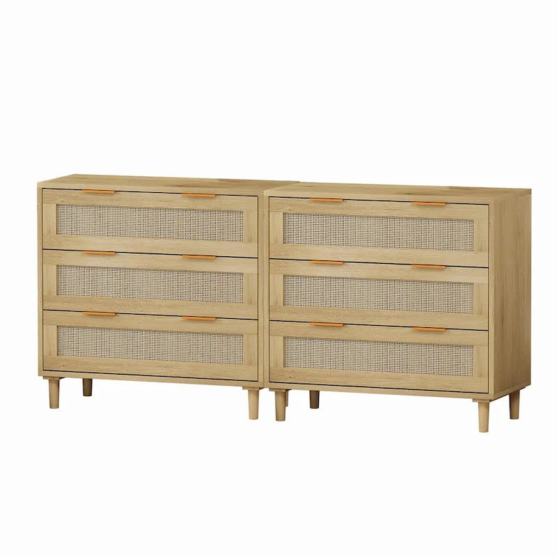Commode Robyn 6 tiroirs Chêne - N/A