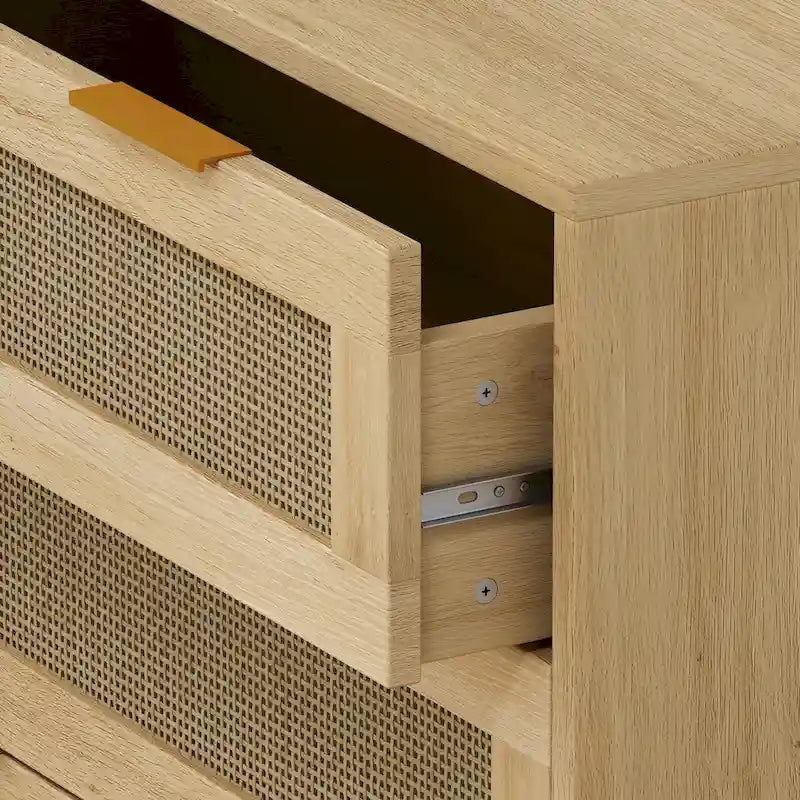 Commode Robyn 6 tiroirs Chêne - N/A